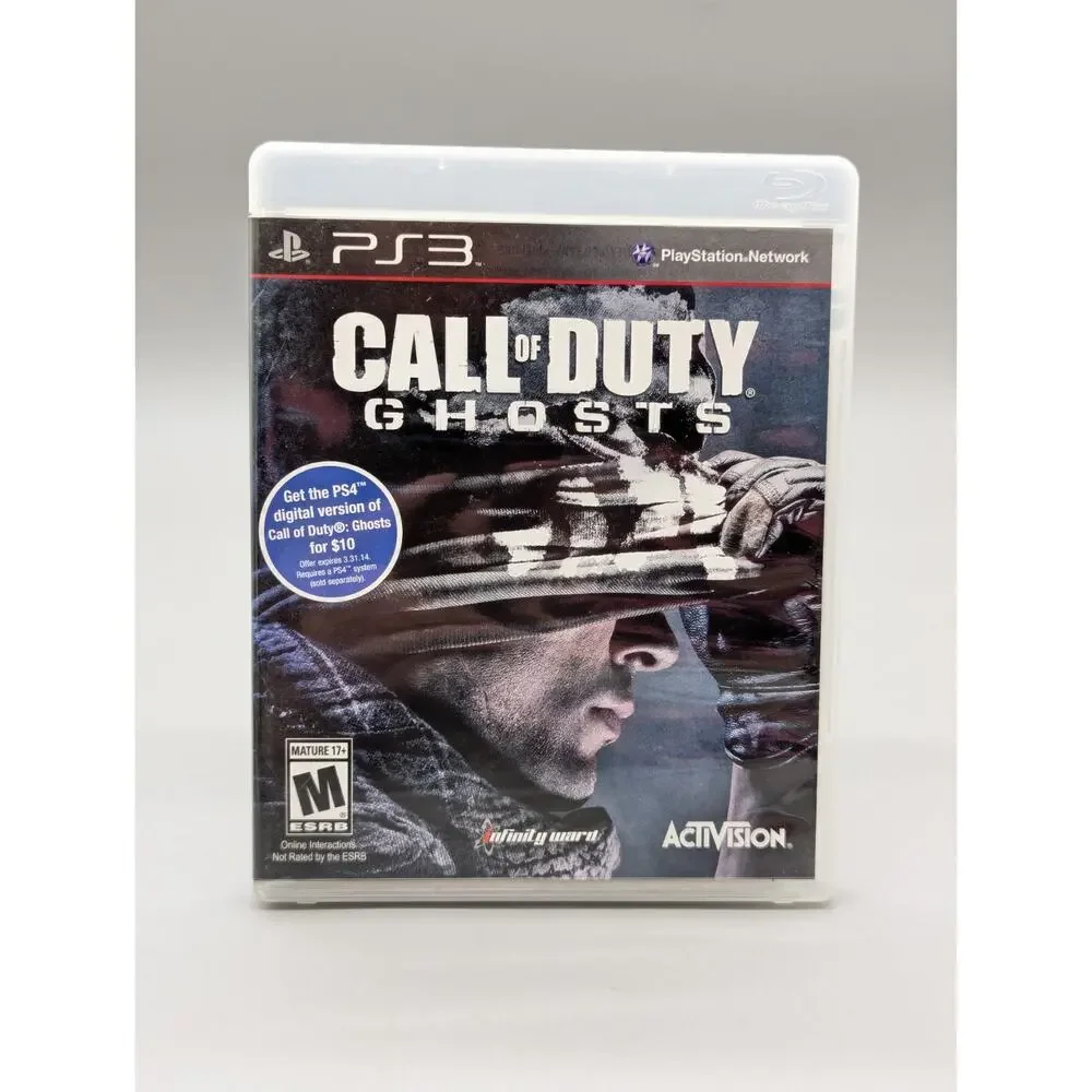 PS3 PlayStation 3 Call of Duty Black Ops Ghosts MW3 & Modern Warfare 4 Game Lot